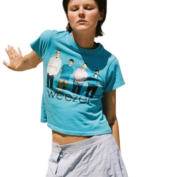 DAYDREAMER Weezer Blue Album Vintage Tee Size M New w/o Tag MSRP $88 - Picture 9 of 12